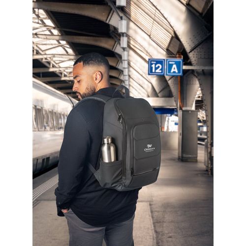 TOULON. Notebookrugzak gemaakt van 600D gerecycled polyester met hoge dichtheid 16"