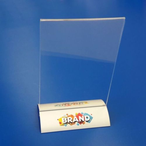 Acrylic pocket A6 with aluminium base