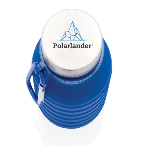 Bouteille en silicone pliable étanche avec couvercle Bouteille en silicone pliable étanche avec couvercle
