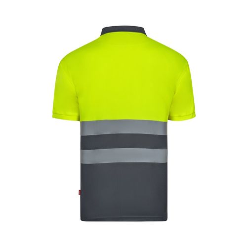 VL FORTUNA. Polo Bird-eye (140g/m²) à manches courtes, en polyester (100%)
