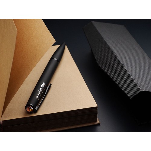Ball pen with AMBER stone