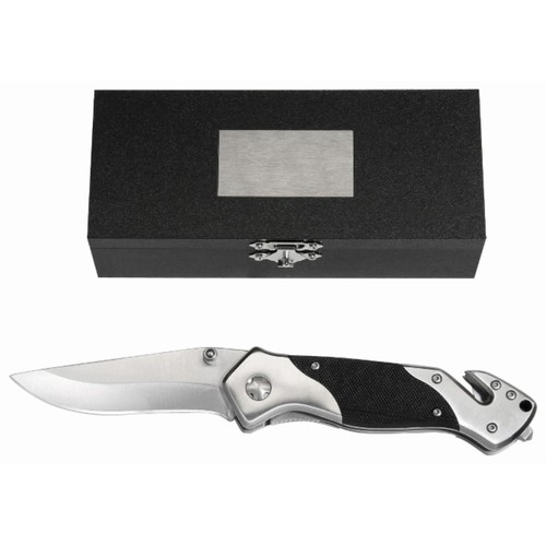 Metmaxx® rescue knife "Cut&Rescue" black/silver Metmaxx® rescue knife "Cut&Rescue" black/silver