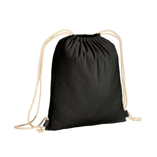 180 g/m2 cotton backpack, with drawstring closure