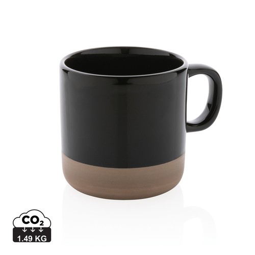 Taza de cerámica esmaltada 360ml. Taza de cerámica esmaltada 360ml.