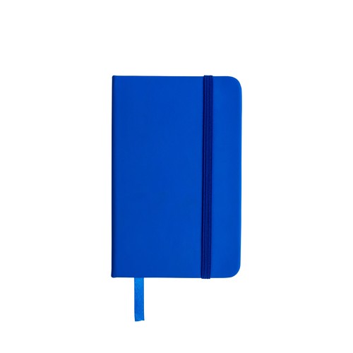 PU notebook with coloured elastic, ruled sheets (80 pages), satin bookmark