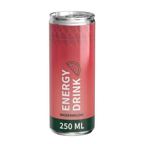Energy Drink Watermelon (GER), 250 ml, Body Label