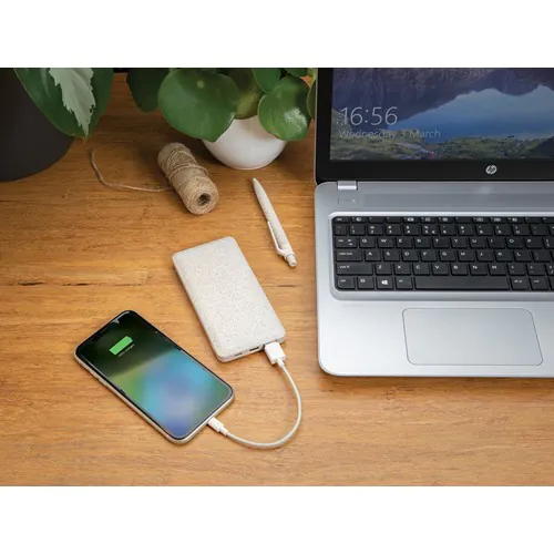 10.000 mAh Weizenstroh Powerbank