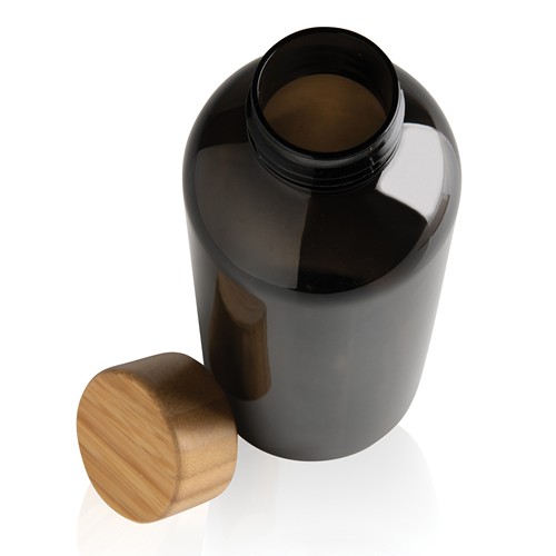 Bouteille 600ml en rPET RCS avec couvercle en bambou Bouteille 600ml en rPET RCS avec couvercle en bambou