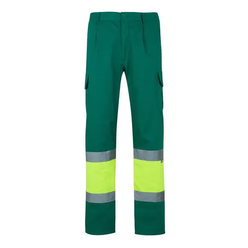 VL POSEIDON. Two-tone multi-pocket twill trousers (210g/m²), in cotton (20%) and polyester (80%)