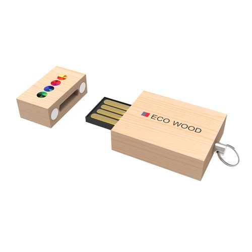 Clé USB Eco Wood, 16 GB
