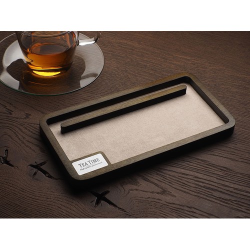 Drewniany organizer na biurko