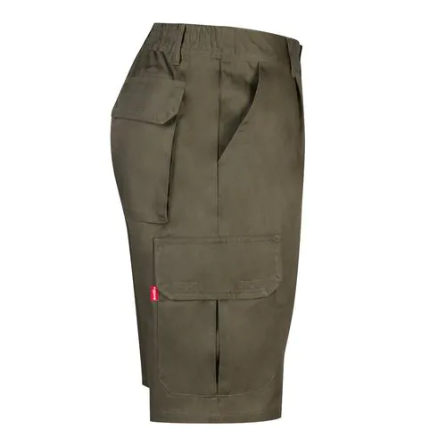 VL CHIONE. Bermuda sergé, multipoches (200g/m²), en coton (35%) et polyester (65%)