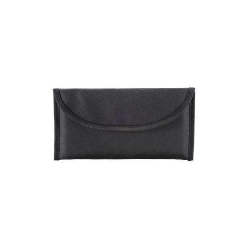 600D polyester document pouch with two pockets and velcro closure
