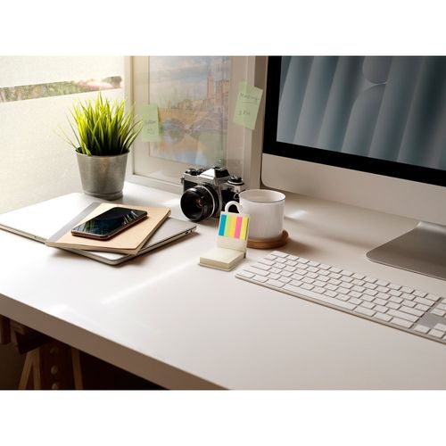 KAIRON. Zestaw biurowy 2 w 1, wykonany w 100% z papieru pochodzącego z recyklingu, zawierający 6 karteczek samoprzylepnych