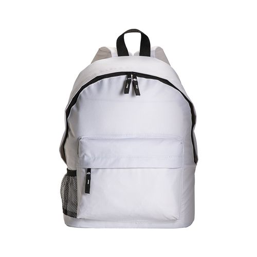 600D polyester 3-pocket backpack (one mesh side pocket). Adjustable shoulder straps 600D polyester 3-pocket backpack (one mesh side pocket). Adjustable shoulder straps