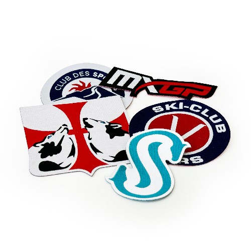 Thermoadhesive jacquard patches Gibson