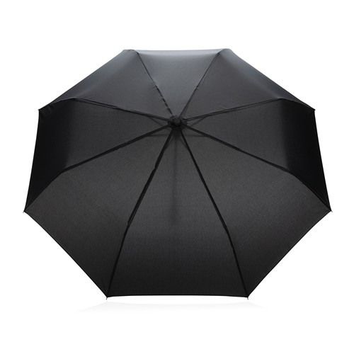 20.5" Impact AWARE™ RPET 190T Pongee bamboo mini umbrella