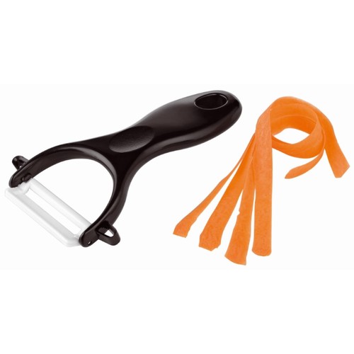 Metmaxx® ceramic peeler "KitchenCut" black
