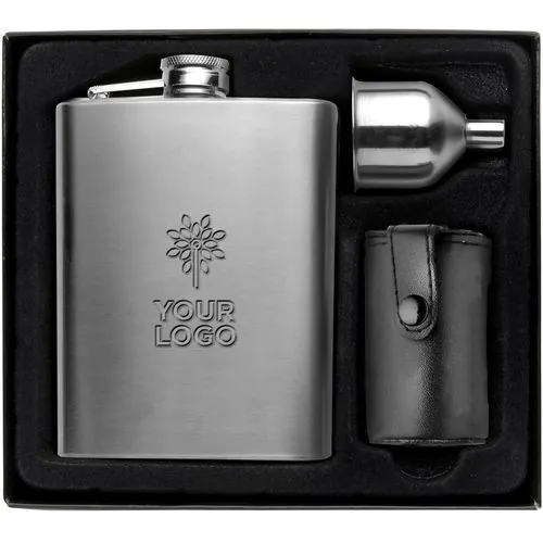Stainless steel hip flask Brittany Stainless steel hip flask Brittany
