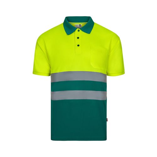VL FORTUNA. Polo Bird-eye (140g/m²) à manches courtes, en polyester (100%)
