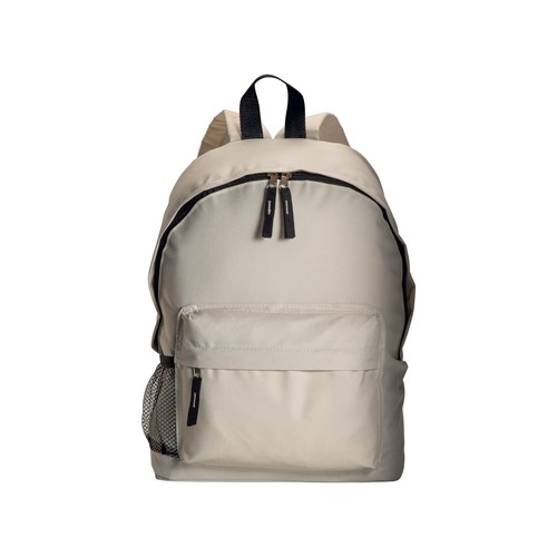 600D polyester 3-pocket backpack (one mesh side pocket). Adjustable shoulder straps 600D polyester 3-pocket backpack (one mesh side pocket). Adjustable shoulder straps