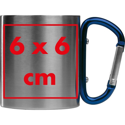 Tasse en métal avec mousqueton Tasse en métal avec mousqueton
