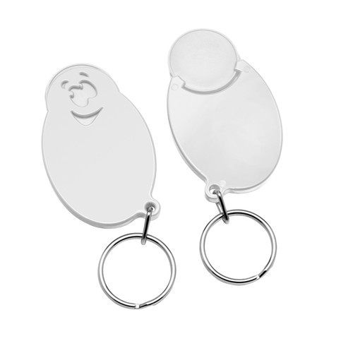 Porte-clés jeton 1€ "visage" Porte-clés jeton 1€ "visage"