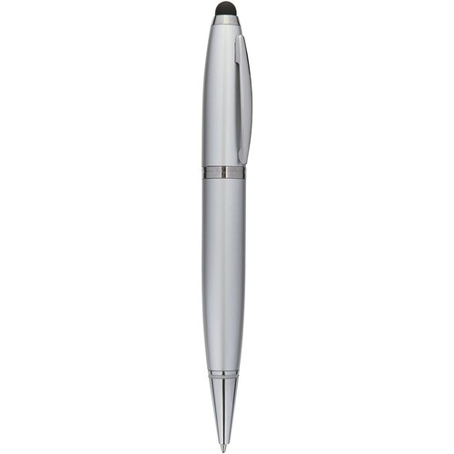 METAL BALLPOINT PEN WITH 2GB USB FLASH MEMORY