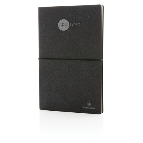 A5 GRS recycled leather notebook