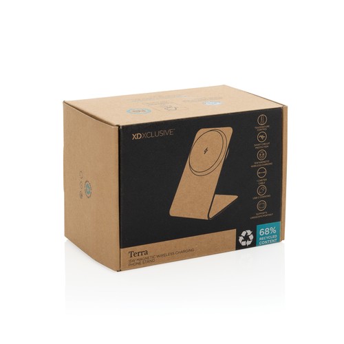 Terra aluminium 15W magnetic wireless charging phone stand Terra aluminium 15W magnetic wireless charging phone stand