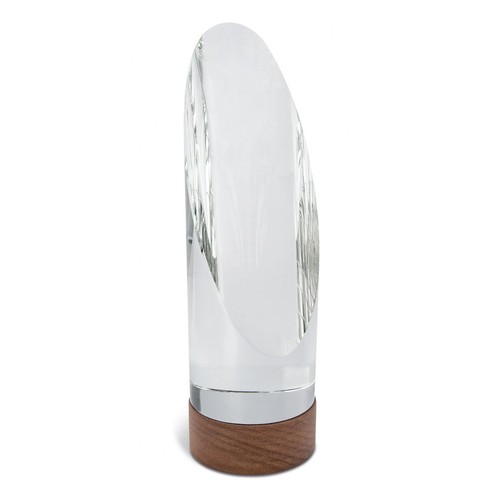 TROPHÉE CRISTAL BASE EN BOIS 7X23 CM