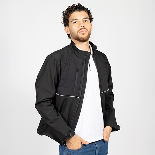 Hybrid-Softshell full zipper jacket MOONSTONE Hybrid-Softshell full zipper jacket MOONSTONE