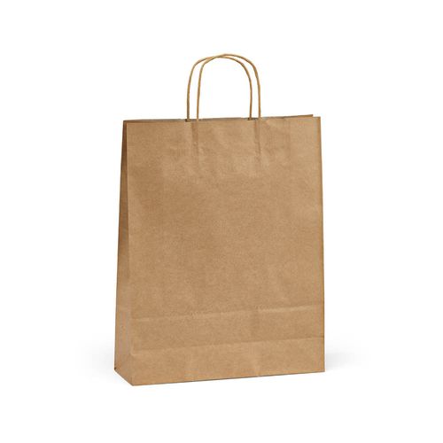 Vesuvio L Brown Recycled FSC® Kraft Bag. 115gsm. Made in Portugal