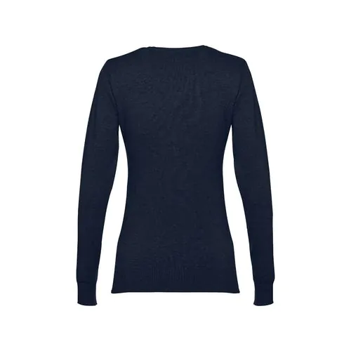 THC MILAN WOMEN. Pullover met V-hals voor dames in katoen en polyamide THC MILAN WOMEN. Pullover met V-hals voor dames in katoen en polyamide