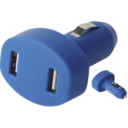 DOUBLE USB CAR CHARGER IN PLASTIC AND METAL DOUBLE USB CAR CHARGER IN PLASTIC AND METAL