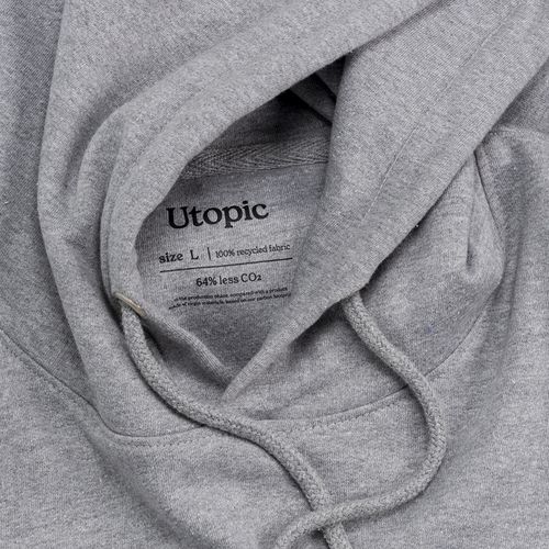 Sweat avec capuche 100% tissu régénéré