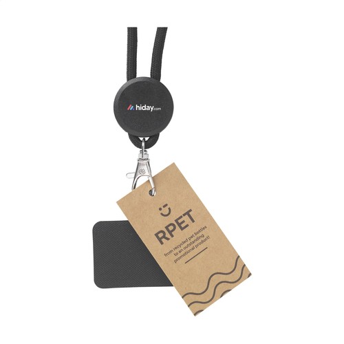 Lace Lanyard GRS RPET 0,5 cm phone keycord Lace Lanyard GRS RPET 0,5 cm phone keycord