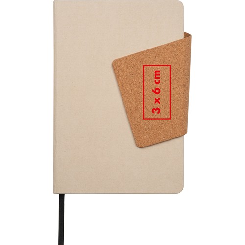 Notebook with a cover made from recycled milk carton and magnetic closure Notebook with a cover made from recycled milk carton and magnetic closure