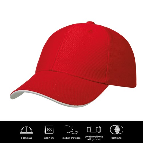 Heavy Twill Duo Tone Strap Cap Heavy Twill Duo Tone Strap Cap