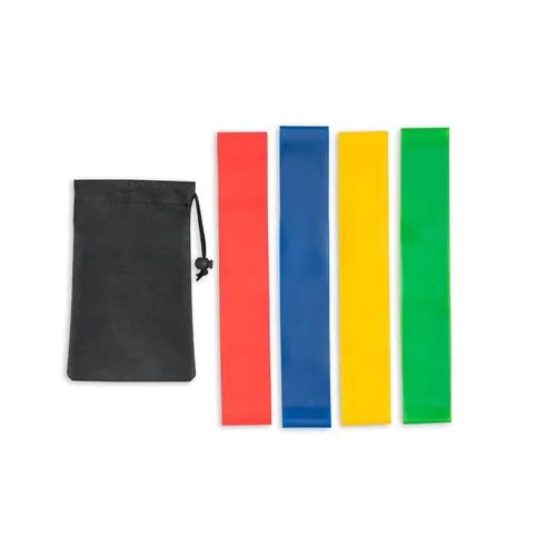 BURPEE. Set of elasticated resistance bands with non-woven pouch BURPEE. Set of elasticated resistance bands with non-woven pouch