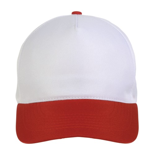 Polyester 5-panel cap with adjustable velcro strap Polyester 5-panel cap with adjustable velcro strap