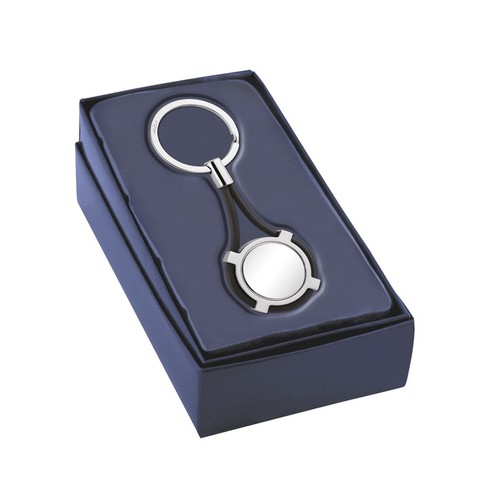 PORTE-CLES CABLE PVC BLEU