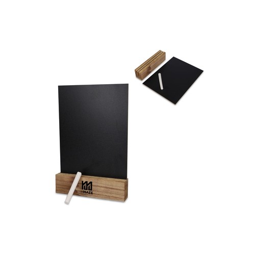 Chalkboard in wooden stand