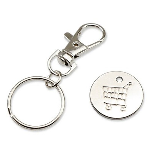 Keyring with shopping cart coin | Lill