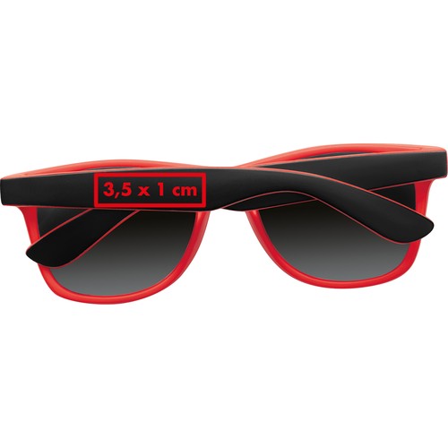 Bicoloured sunglasses with mirrored lenses