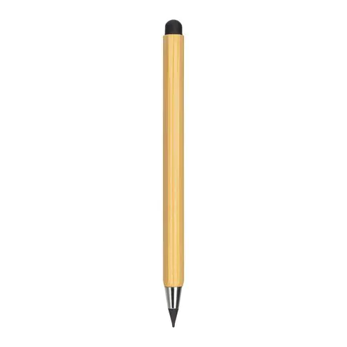 Long-lasting erasable bamboo ruler pencil with touch screen eraser and plastic cap Long-lasting erasable bamboo ruler pencil with touch screen eraser and plastic cap
