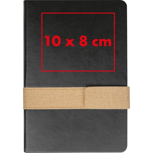 Notebook with magnetic closure