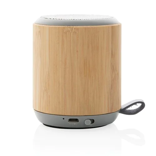 Speaker wireless 3W in bambù e tessuto Speaker wireless 3W in bambù e tessuto