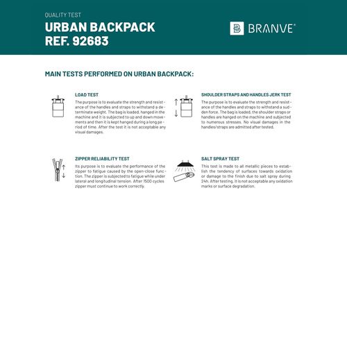 URBAN BACKPACK. Zaino porta PC 14'' in soft shell e tela cerata URBAN BACKPACK. Zaino porta PC 14'' in soft shell e tela cerata