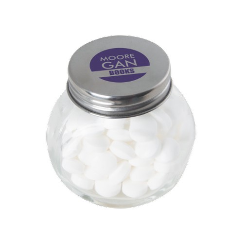 Kleine glazen pot mints Kleine glazen pot mints